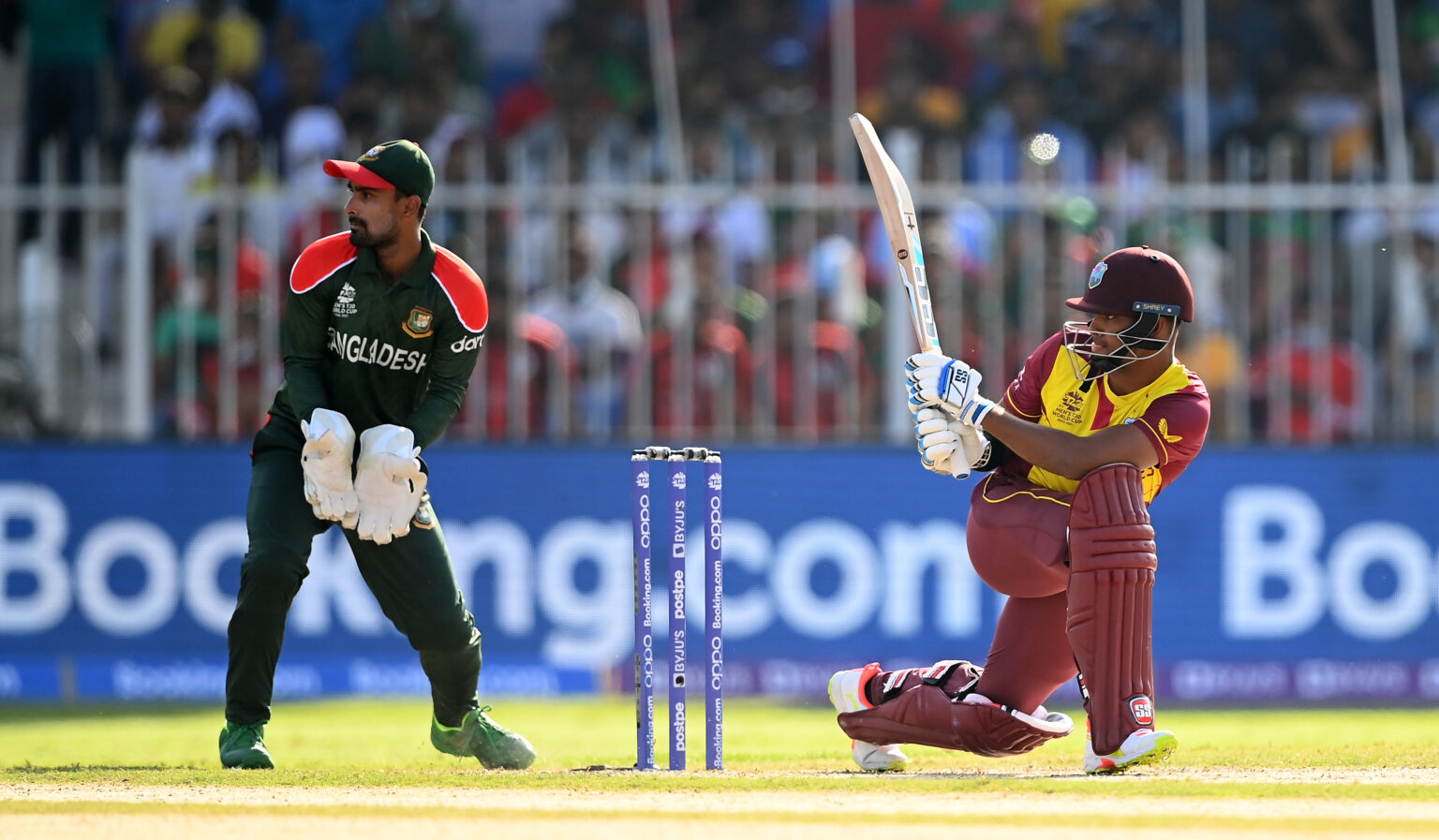 Highlights, WI Vs BAN : Defending Champions, Keep Their Title-defence Alive