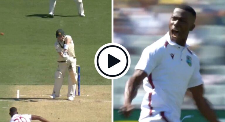 Watch ‘fairytale Beginning’ Debutant Shamar Joseph Claims Steve Smith Off His First Ball In